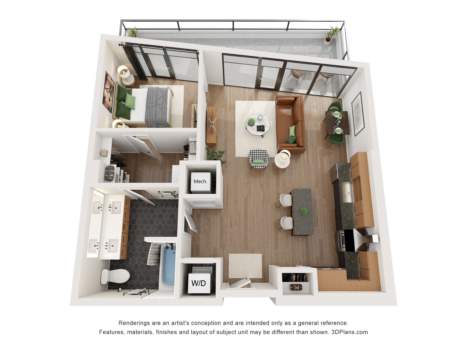 Gables Union Market A7 Floorplan